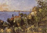 Paul Cezanne The Sea at L Estaque oil painting reproduction